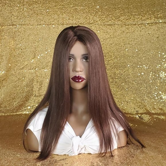 100% Human Hair - Alopecia wig - Yaki straight 16" - Picture 3 of 12